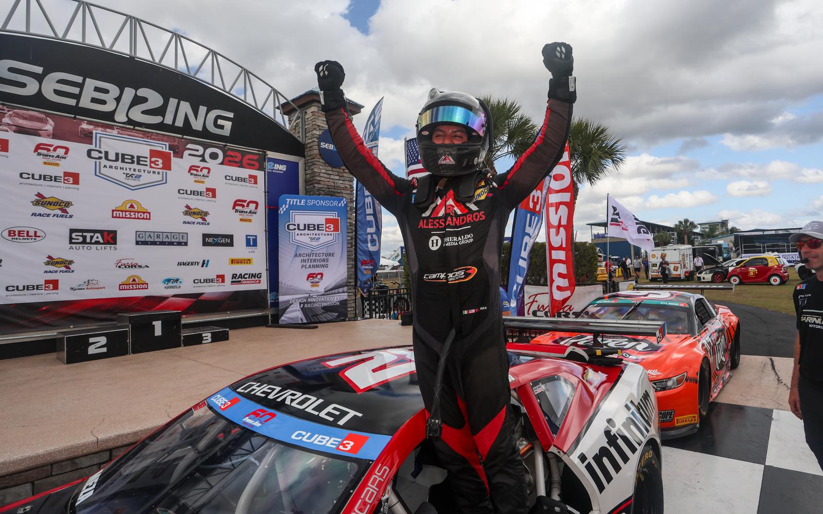 Helio Meza Goes Two-For-Two in CUBE 3 Architecture TA2 Series, Claiming Second-Career Victory in Sebring Season Opener